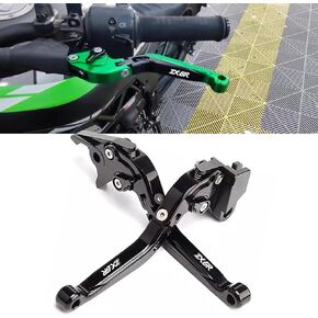 for Ninja ZX-6R ZX 6 R ZX6R 2020 2021 2022 2023 2024 New zx6r Motorcycle Parts CNC 6-Speed Adjustable Retractable Foldable Brake Clutch Lever (Black)