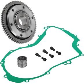 Starter Starting Clutch One Way Gear Bearing Gasket for Yamaha Big Bear 400 2000-2012 350 1997-1999 Wolverine 350 2000-2005 Kodiak 400 1999