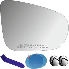 EAP Passenger Side Mirror Glass Compatible with VW Golf MK6 2010-2014, Golf R 2012-2013, Golf GTI 2010-2014, Heated 5K0857522A