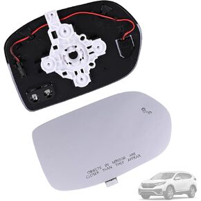 Right Passenger Side Mirror Glass w/Heated & Blind Spot w/Backing Plate Compatible with Honda CRV 2017 2018 2019 2020 2021 2022 Rear View Mirror Glass