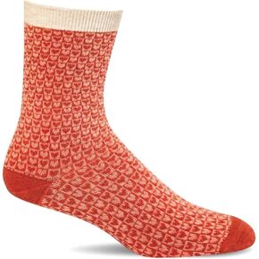 Sockwell Women's Sweet Hearts, Red Rock - S/M