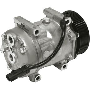 cciyu Air Conditioning Compressor 1994-2005 for Dodge for Ram 2500 3500 5.9L Replaces AC Compressor for Car 8 Grooves SD7H15