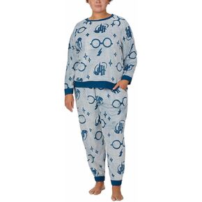 Wizarding World Womens 2-Piece Harry Potter Fleece Jogger Lounge Set (as1, alpha, m, regular, regular, Turquoise)