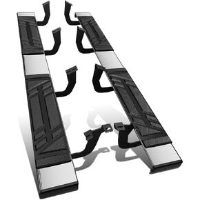 DNA MOTORING 6.5" Running Boards Side Steps Compatible with Toyota Tundra Extended Cab 2022-2024, with Mounting Brackets, STEPB-U-TD22-T1-E