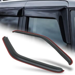 M-AUTO Outside Mount Window Visors Compatible with 93-11 Ford Ranger, 01-05 Ford Ranger Edge, 05-11 Ford Ranger XL/XLT, 94-09 Mazda B2300/B2500/B3000, in-Channel, 2 PCs