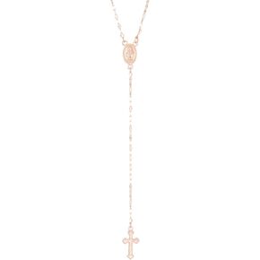 WCRAZYE Vintage Gothic Cross Pendant Necklace for Women Vintage Celtic Rhinestone Cross Long Pendant Necklace Pearl Beaded Choker Necklace Faith Protection Halloween Jewelry