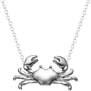 MOKAVIKY 25 Animal Crab Pendant Necklace for Women Silver Chain Crab Charm Choker Dainty Jewelry