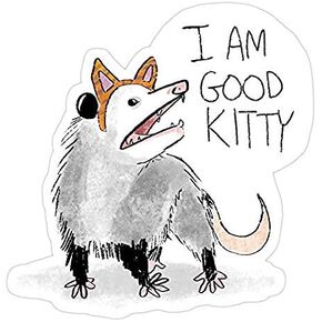I AM Good Kitty Design Decal Sticker - Sticker Graphic - Auto, Wall, Laptop, Cell, Truck Sticker for Windows, Cars, Trucks