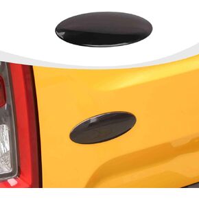for Bronco Emblem Cover, 5.24inch Rear Tailgate Overlay Badge Emblem Cover Trim Compatible with 2021-2023 Ford Bronco & Bronco Sport Exterior Accessories, Smoke Black