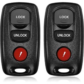 2 Keylessbest Replacement for 2004 2005 2006 2007 2008 Mazda 3 6 Key Fob Remote Control KPU41846 3 Buttons 313.8MHz