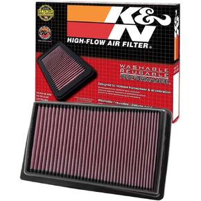 K&N Engine Air Filter: Reusable, Clean Every 75,000 Miles, Washable, Premium, Replacement Car Air Filter: Compatible with 2009-2017 Hyundai/Kia (Equus, Genesis, Genesis Sedan, K9, K900), 33-2426