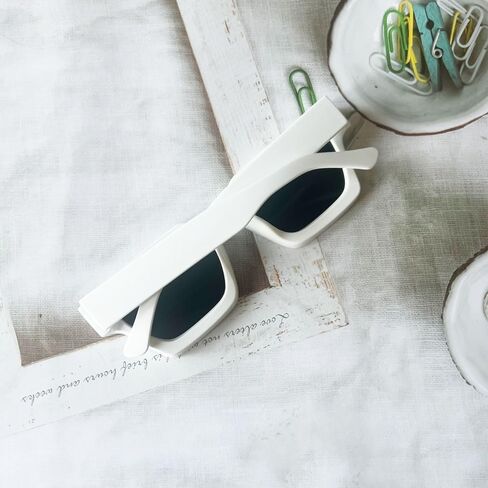 OZPYKAE Men Women Cool Square Sunglasses Thick Frame Sunglasses Rectangle Sun Glasses UV Protection Shades Sunglasses in Kuwait