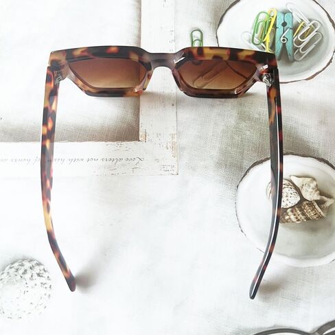 OZPYKAE Men Women Cool Square Sunglasses Thick Frame Sunglasses Rectangle Sun Glasses UV Protection Shades Sunglasses in Kuwait