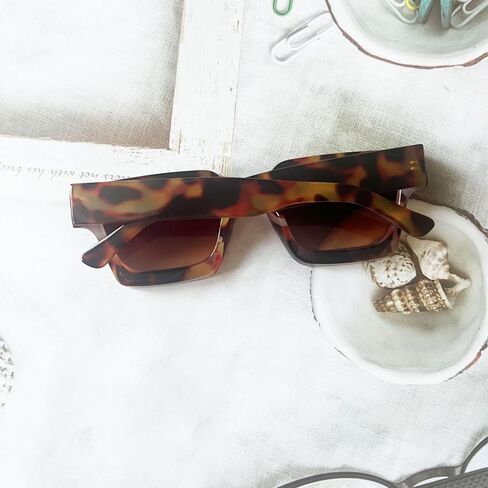 OZPYKAE Men Women Cool Square Sunglasses Thick Frame Sunglasses Rectangle Sun Glasses UV Protection Shades Sunglasses in Kuwait