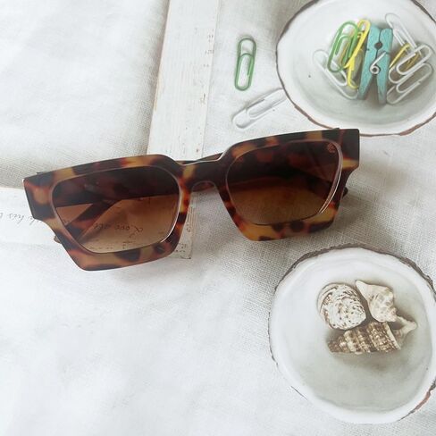 OZPYKAE Men Women Cool Square Sunglasses Thick Frame Sunglasses Rectangle Sun Glasses UV Protection Shades Sunglasses in Kuwait