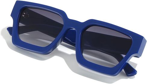 OZPYKAE Men Women Cool Square Sunglasses Thick Frame Sunglasses Rectangle Sun Glasses UV Protection Shades Sunglasses in Kuwait