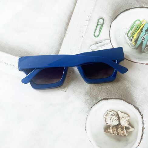 OZPYKAE Men Women Cool Square Sunglasses Thick Frame Sunglasses Rectangle Sun Glasses UV Protection Shades Sunglasses in Kuwait