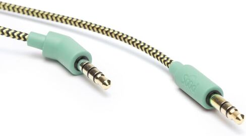 POGS-Safe Cable | 3.5 mm Audio Cable The Gecko & The Elephant Headphones | Volume Limited 85 dB, Safe Technology | Integrated Microphone | 3.2 ft Anti-Tangle Fabric Cable (Blue) in Saudi Arabia