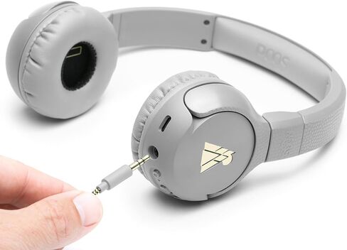 POGS-Safe Cable | 3.5 mm Audio Cable The Gecko & The Elephant Headphones | Volume Limited 85 dB, Safe Technology | Integrated Microphone | 3.2 ft Anti-Tangle Fabric Cable (Blue) in Saudi Arabia