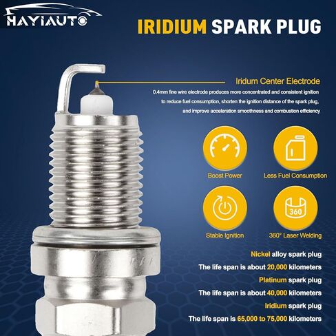 UF553 Ignition Coils Pack & 5019 Iridium Spark Plugs Compatible with Ford Flex Taurus Edge for Lincoln MKS MKT MKZ MKX Mercury Sable 3.5L 3.7L V6 Replace#7T4Z12029DA, UF595,DG520 Set of 6 in Kuwait