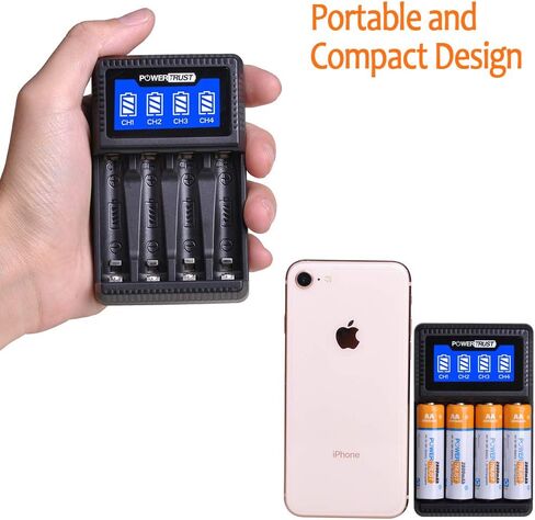 شاحن بطارية AA AAA مع كابل USB لبطاريات Ni-MH AA AAA القابلة لإعادة الشحن in Kuwait