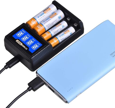 شاحن بطارية AA AAA مع كابل USB لبطاريات Ni-MH AA AAA القابلة لإعادة الشحن in Kuwait