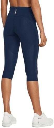 Under Armour Womens UA Fly-Fast Graphic Capris, Academy/Reflective, Medium in Saudi Arabia