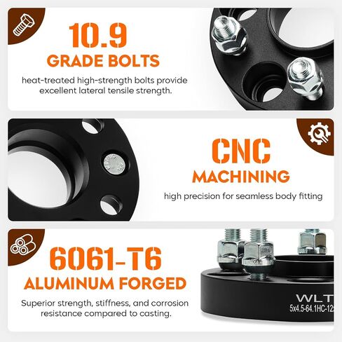 5x4.5 Hubcentric Wheel Adapters, 1" 5x114.3 for Acura, Forged 5 Lug Wheel Spacers with 12x1.5 Studs 64.1mm Bore 4PCS in Saudi Arabia