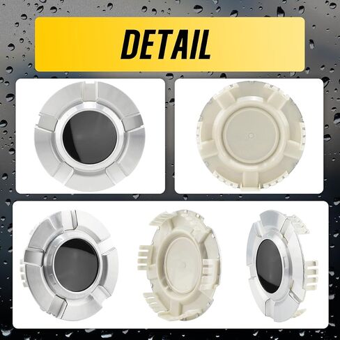 4Pcs Wheel Center Cap for Tahoe Suburban Avalanche Silverado 1500 Wheel Rim 182mm(7.17in) Black Hub Cap Wheel Cover in Kuwait