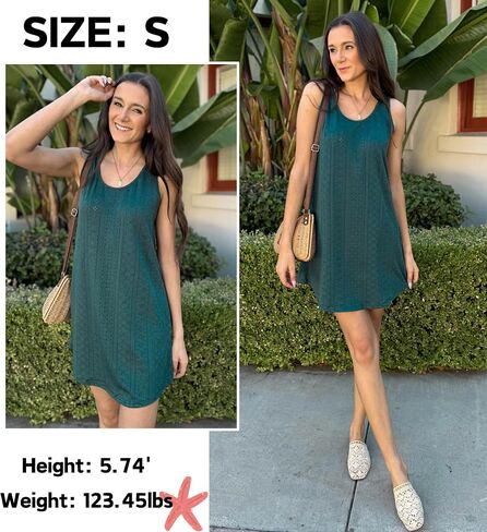 AI'MAGE Womens Swimsuit Coverup Hollow Out Bathing Suit Cover Up Sleeveless Bikini Beach Cover Up Tank Dress S-3XL in Saudi Arabia