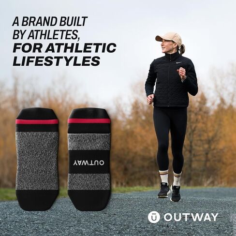 Outway Ankle Socks - Moisture-Wicking, Breathable Comfort with Arch Support - Durable Polyester & Spandex Blend in Saudi Arabia