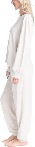 Ocean Pacific Fuzzy Feelings Pajama Set, Long Sleeve and Jogger Sleep Pants in Saudi Arabia