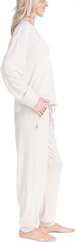 Ocean Pacific Fuzzy Feelings Pajama Set, Long Sleeve and Jogger Sleep Pants in Saudi Arabia