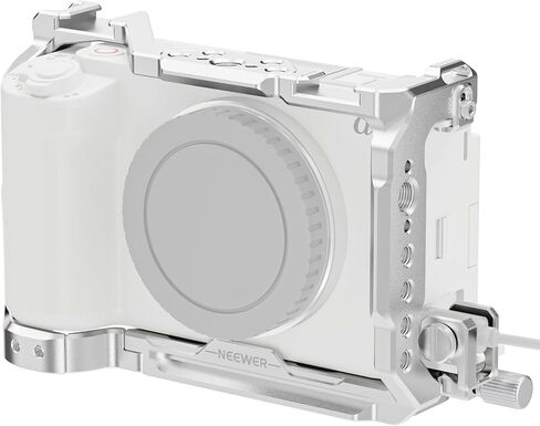 NEEWER ZV-E1 Baseplate, Side 1/4" Thread with Anti Drop Locating, Openable Battery Compartment, Arca Quick Camera Mounting with More 1/4" 3/8" Threads Compatible with Sony ZV-E1 DJI RS Gimbals, CA044 in Saudi Arabia