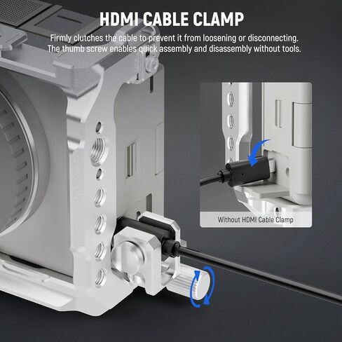 NEEWER ZV-E1 Baseplate, Side 1/4" Thread with Anti Drop Locating, Openable Battery Compartment, Arca Quick Camera Mounting with More 1/4" 3/8" Threads Compatible with Sony ZV-E1 DJI RS Gimbals, CA044 in Saudi Arabia