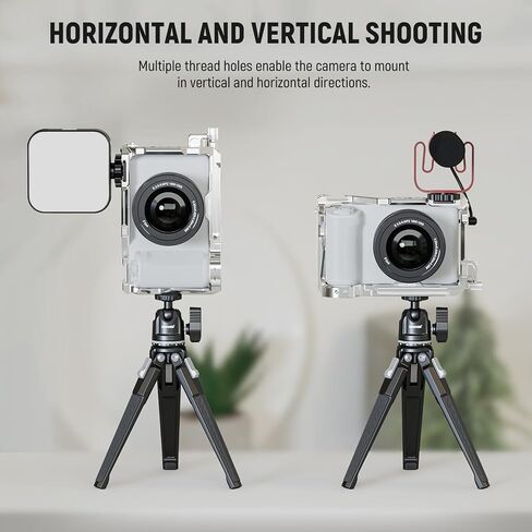 NEEWER ZV-E1 Baseplate, Side 1/4" Thread with Anti Drop Locating, Openable Battery Compartment, Arca Quick Camera Mounting with More 1/4" 3/8" Threads Compatible with Sony ZV-E1 DJI RS Gimbals, CA044 in Saudi Arabia