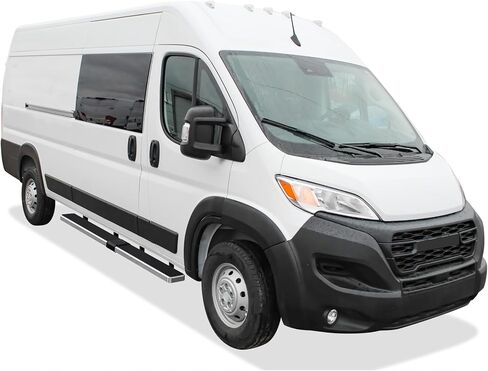 APS (Black Powder Coated 5 inches Running Boards Nerf Bars Side Steps Compatible with Ram ProMaster 2014-2025 Full Size Van 136 inches 159 inches Wheelbase 3-Door in Kuwait