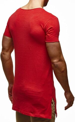 Leif Nelson Men's Modern Basic T-Shirt Crew Neck Shortsleeve Sweatshirt Hoodie Sweater Jacket Slim Fit LN6336 in Saudi Arabia