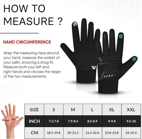 Winter Gloves for Man and Women, Soft warm Touch screen thermal Gloves, Non-Slip Grip, Elastic Cuff, Windproof in Saudi Arabia