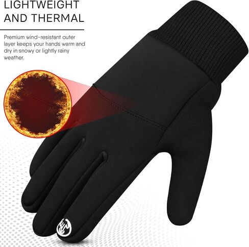 Winter Gloves for Man and Women, Soft warm Touch screen thermal Gloves, Non-Slip Grip, Elastic Cuff, Windproof in Saudi Arabia