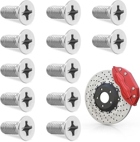 12 قطعة من براغي الدوار، براغي الدوار لأقراص الفرامل، 93600-06014-0H مسامير دوار قرص الفرامل من الفولاذ المقاوم للصدأ، الاحتفاظ بقرص الفرامل الدوار، الاحتفاظ بمسامير للأمام والخلف in Kuwait
