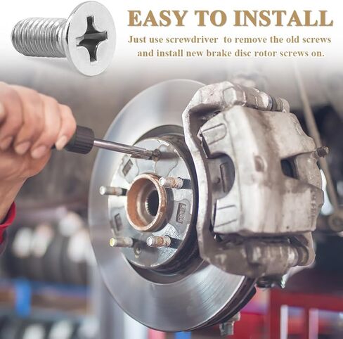 12 قطعة من براغي الدوار، براغي الدوار لأقراص الفرامل، 93600-06014-0H مسامير دوار قرص الفرامل من الفولاذ المقاوم للصدأ، الاحتفاظ بقرص الفرامل الدوار، الاحتفاظ بمسامير للأمام والخلف in Kuwait