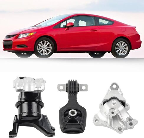 Dasbecan Engine Motor Mount and Trans Mount Compatible with 2012-2013 Honda Civic 1.8L Coupe/Sedan Replaces# A65048 A65021 A65087 50890TR0A81 50850TR6A81 50820TR0A81 in Saudi Arabia