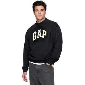 GAP Men's Long Sleeve Logo Waffle Crewneck Tee T-Shirt