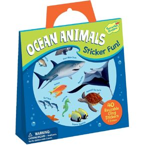 Peaceable Kingdom Press /Sticker Fun! Ocean Animals Reusable Sticker Tote