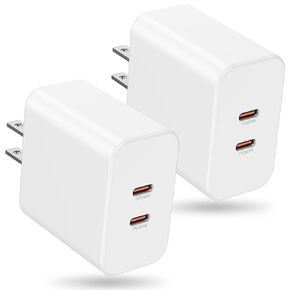 Susnwere GaN USB C Wall Charger Plug,36W Dual Port Type c Fast Charger Block,Super PD 3.0 Power Delivery Adapter for Laptop Computer & Tablets/Phones (iPhone 15/14/13/12/11/X, iPad, Samsung, Google