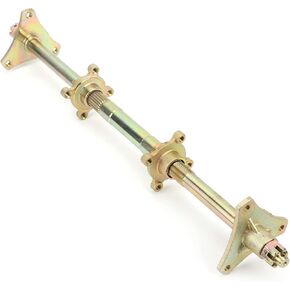 Rear Axle Assembly Kit, Steel Rear Axle Sprocket Wheel Hub Flange Replacement for ATV 50cc 70cc 90cc 110cc