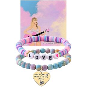 Music Quotes Merch Music Bracelets Gifts For Fans Teen Women,Natural Stone Inspirational Bracelets Christmas Birthday Gifts