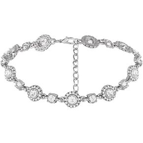 JEWEKY Rhinestone Choker Necklace Jewelry Sliver Sparkly Crystal Necklace Party Prom Neck Chian for Women