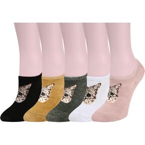 Benefeet Sox Cute No Show Socks for Women Low Cut Socks for Girls Liner Invisible Socks Cotton Flat Boat Loafer Socks